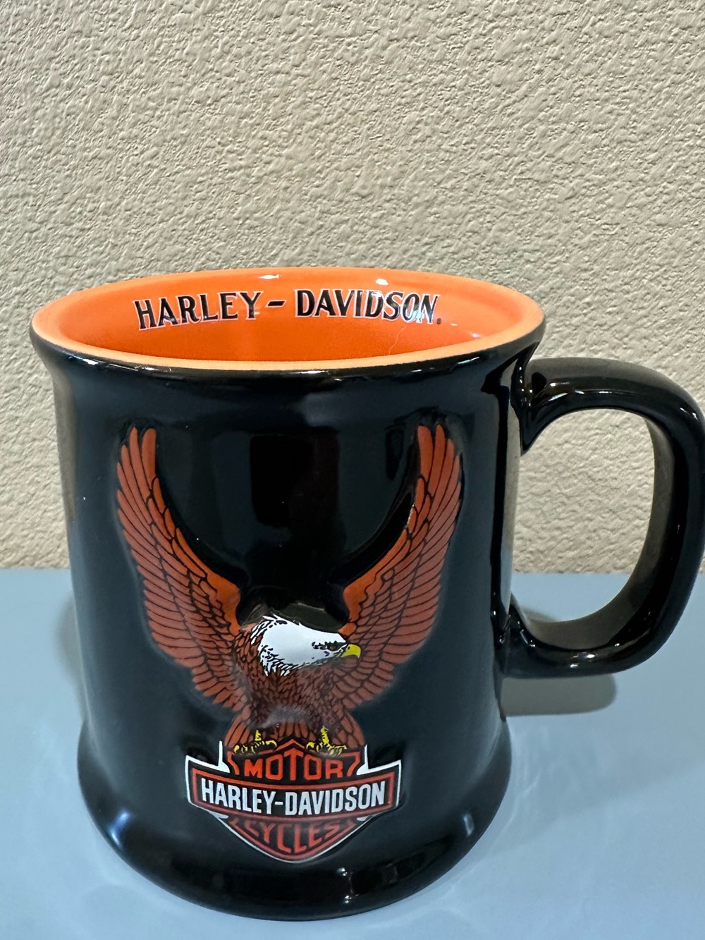 Harley-Davidson 2000 Official Black and Orange Coffee Mug